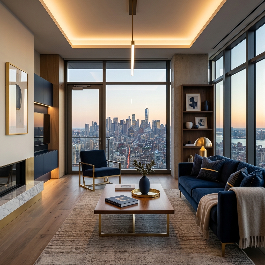 Interior of modern investment apartment